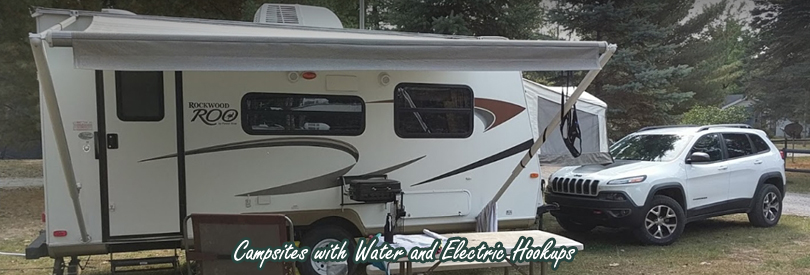 Campsites with Water and Electric Hookups